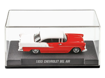 1955 Chevrolet Bel Air Red and White "Collection" Series 1/64 Diecast Model Car by Majorette - Egypt Seller