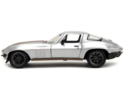 1966 Chevrolet Corvette Silver Metallic with Bronze Stripes "Bigtime Muscle" Series 1/24 Diecast Model Car by Jada - Egypt Seller