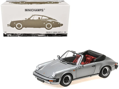1983 Porsche 911 Carrera Cabriolet 3.2 Gray Metallic 1/18 Diecast Model Car by Minichamps - Egypt Seller