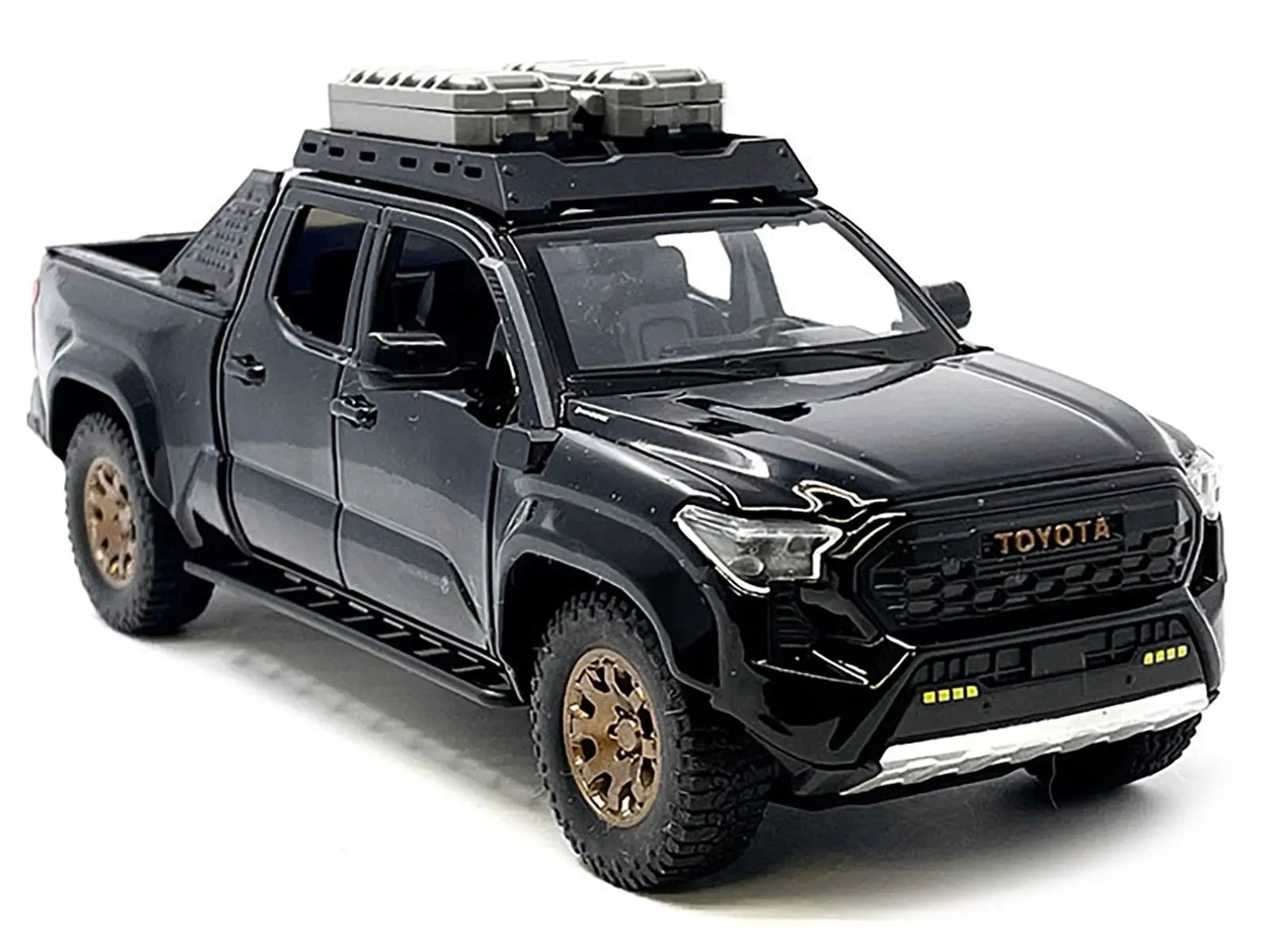 2024 Toyota Tacoma Trailhunter Edition Pickup Truck Black 1/24 Diecast Model Car - Egypt Seller