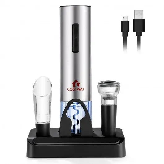 6 - in - 1 Electric Wine Bottle Opener Set with Foil Cutter - Egypt Seller