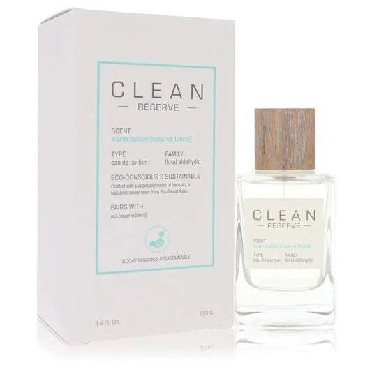 Clean Reserve Warm Cotton by Clean Eau De Parfum Spray 3.4 oz (Women) - Egypt Seller