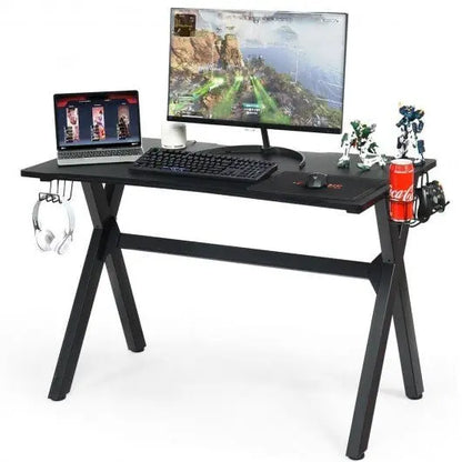 Ergonomic Gaming Desk with Mousepad and Cup Headphone Holder - Egypt Seller