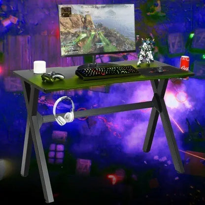 Ergonomic Gaming Desk with Mousepad and Cup Headphone Holder - Egypt Seller