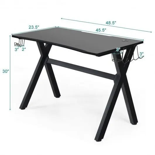 Ergonomic Gaming Desk with Mousepad and Cup Headphone Holder - Egypt Seller