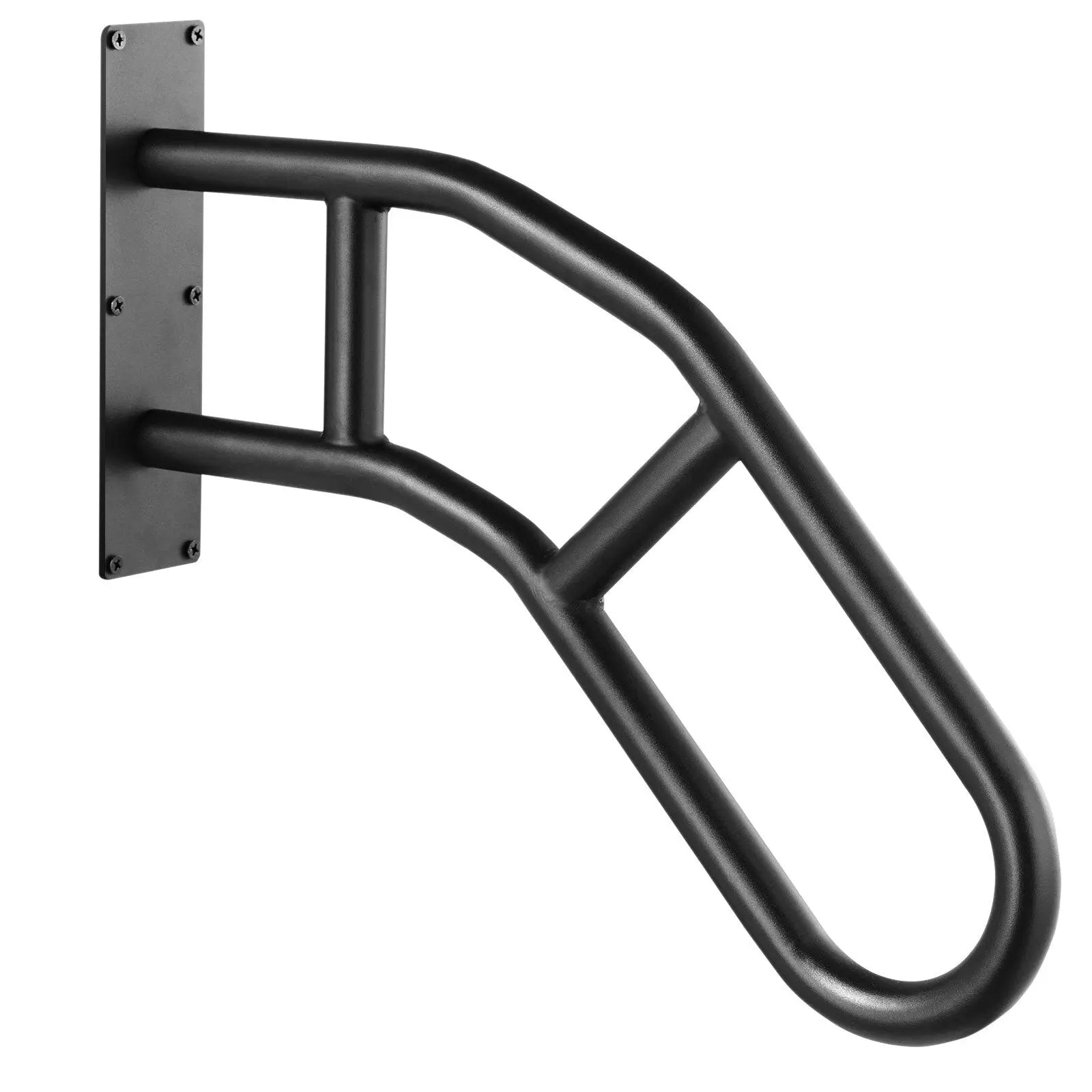Handrails for Outdoor Steps, 32" Length Wall Mount Safety Railings for 1 - 3 Steps, U - Shaped Handrail with Matte Black Finished, Stair Handrails for Kids, Elderly, Pregnant Women, Disabled - Egypt Seller