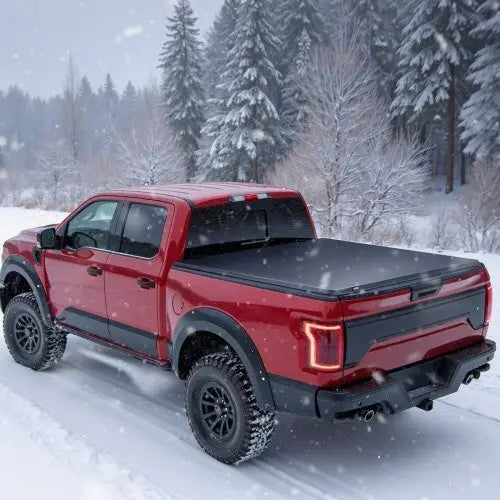 Soft Roll - Up Truck Bed Tonneau Cover, Compatible with 2020 - 2025 Chevy Silverado/GMC Sierra 2500 3500 HD, Fits 6.9 ft (6 ft 10 in/82 in) Bed, PVC Tonneau Cover with Aluminum Alloy Support Bars - Egypt Seller