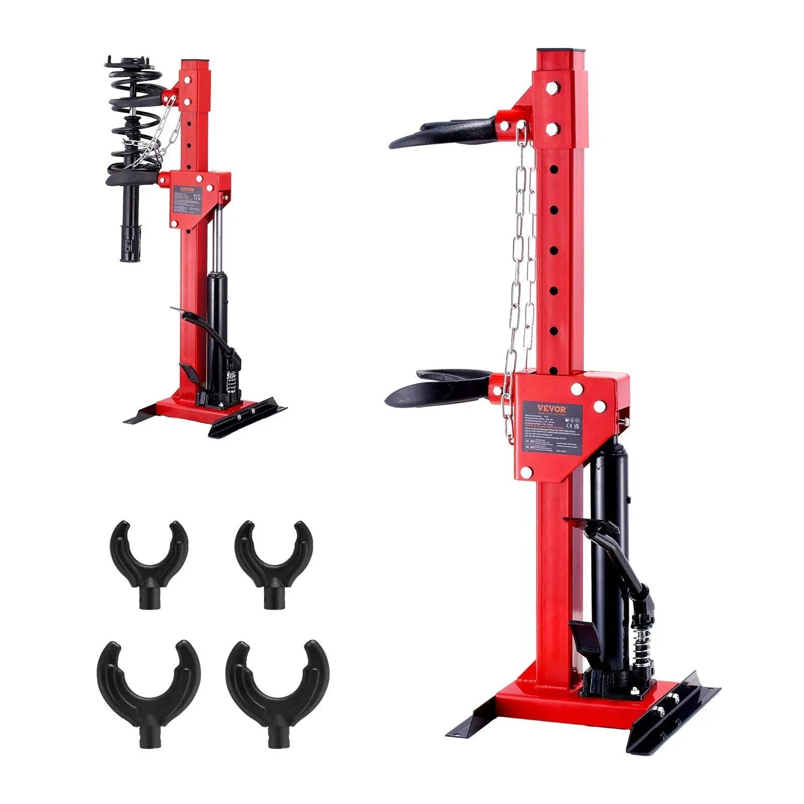 Strut Spring Compressor, 4.5 Ton/9920 LBS Hydraulic Jack Capacity, 1 Ton Rated Compression Force, Auto Strut Coil Spring Compressor Tool, Hydraulic Spring Compressor for Strut Spring Removing - Egypt Seller