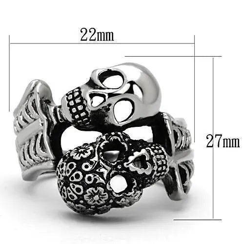 TK1039 - High polished (no plating) Stainless Steel Ring with No Stone - Egypt Seller