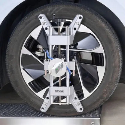 Wheel Clamp & Magnetic Adapter, 1 PCS Aluminum Alloy Wheel Alignment Tool for Precise Camber Gauge, Fits 11 - 25 Inch Rims, Universal Magnetic Gauge Tire Repair Tool for Car Truck SUV Motorcycle - Egypt Seller